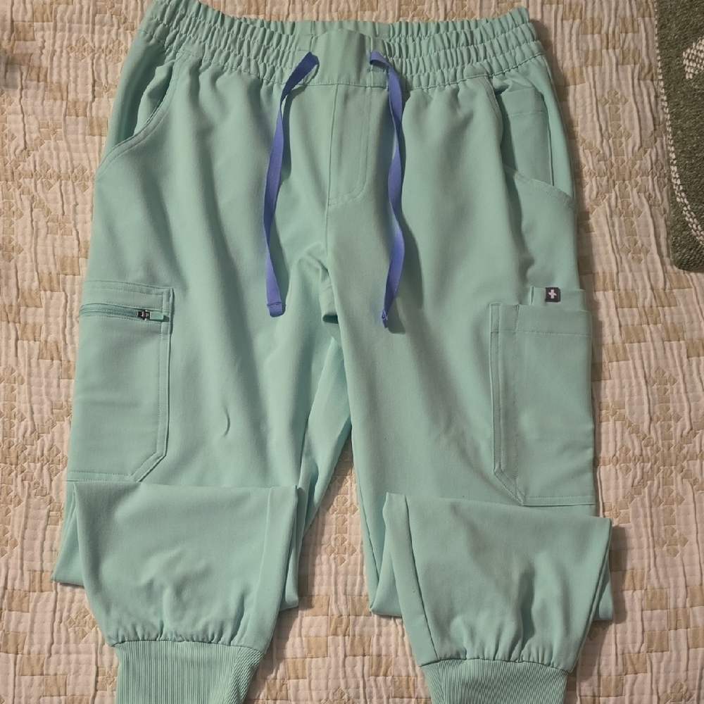 Figs Uman Relaxed Joggers: Aqua
